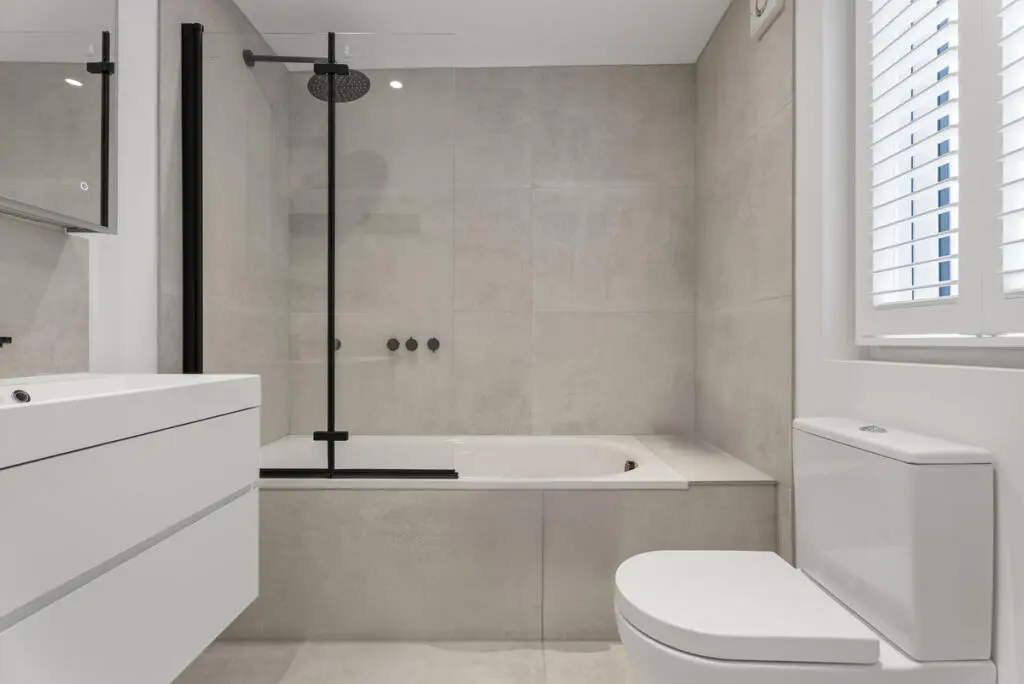 Home renovation London bathroom after - full property refurbishment bathroom
