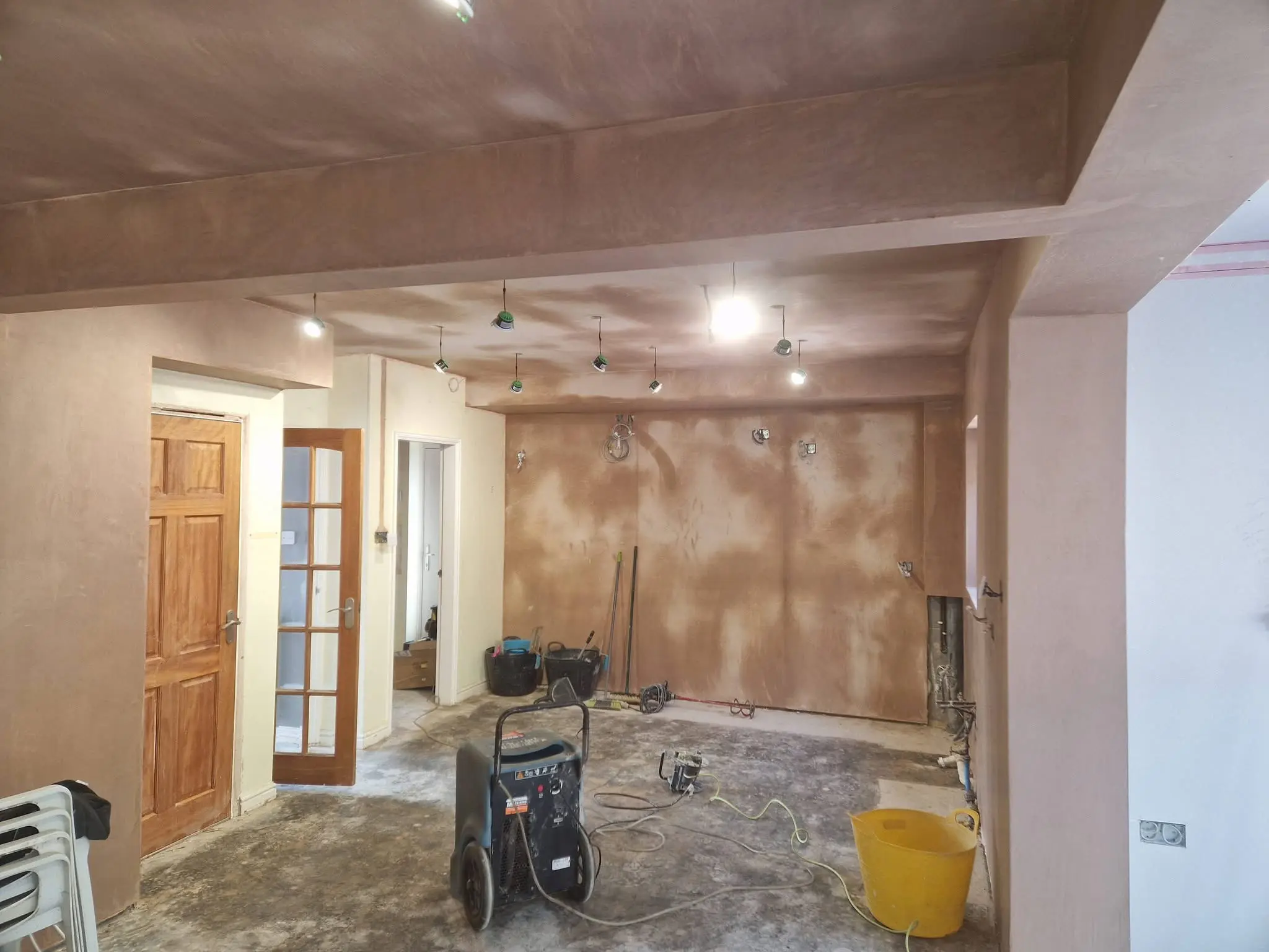 House refurbishment Enfield before - room stripped to structure ready for refurbishment - Resale Refurbs Ltd