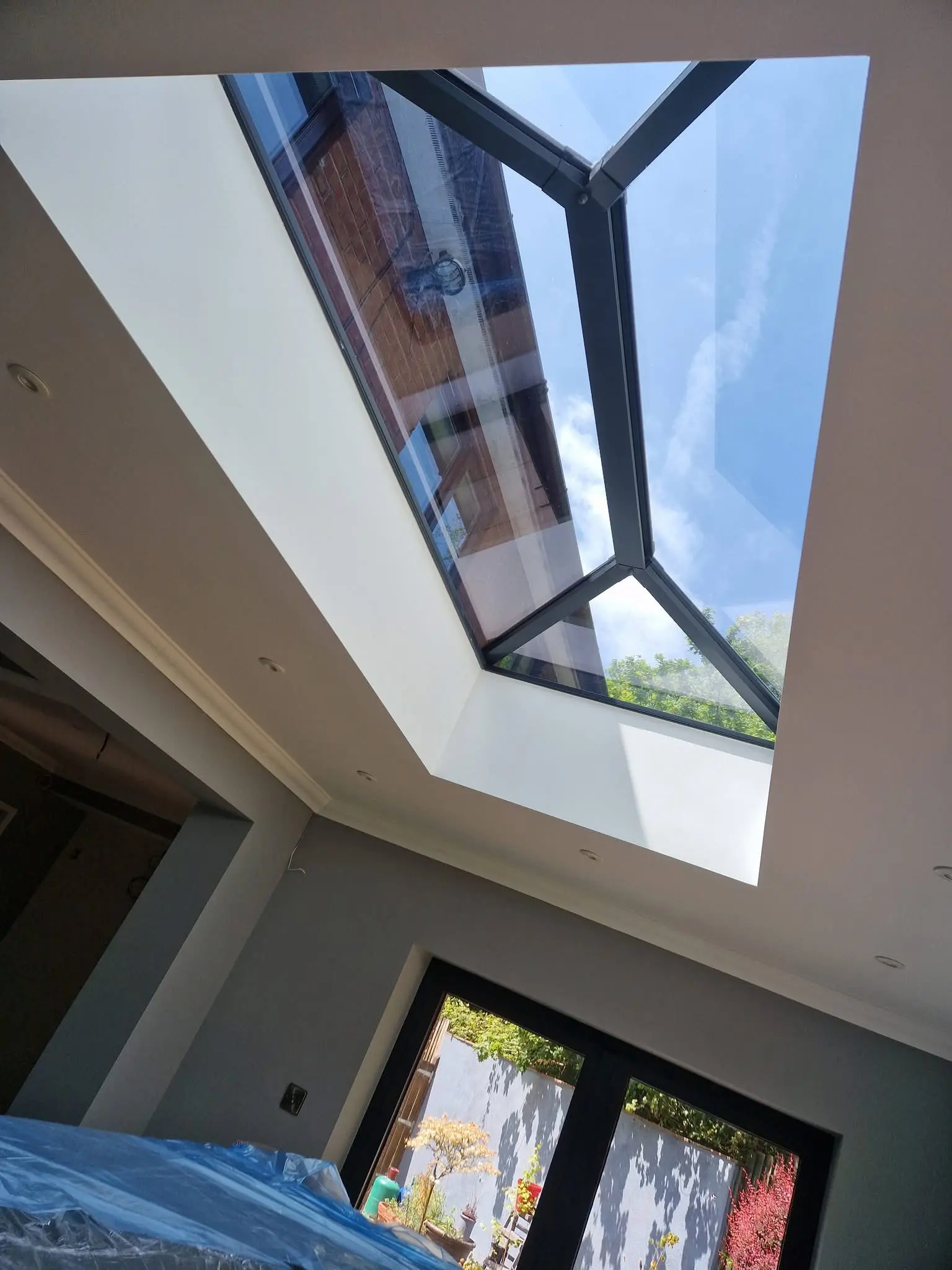 House refurbishment Enfield lantern roof detail on rear extension - Resale Refurbs Ltd