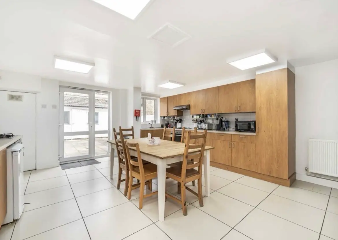 Kitchen renovation Barnet London Victorian property with exposed brick and oak worktops — Resale Refurbs Ltd